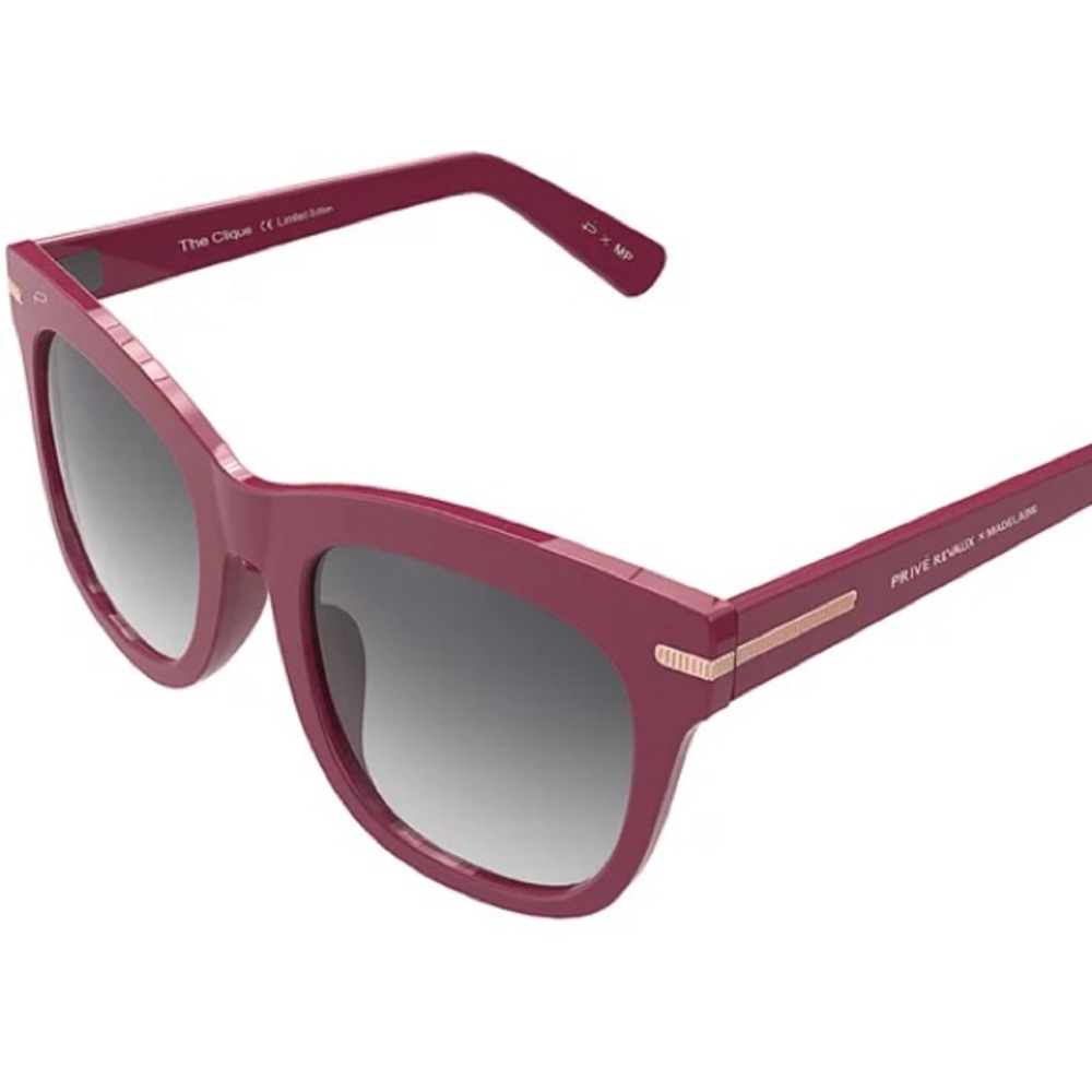 Prive Revaux sunglasses Burgundy, The Clique, new in box